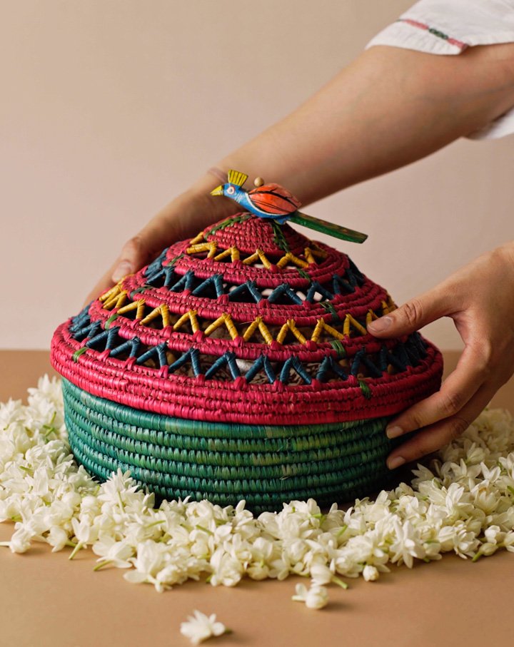 ‘Khila’ Moonj & Sikki Sustainable Gift Basket